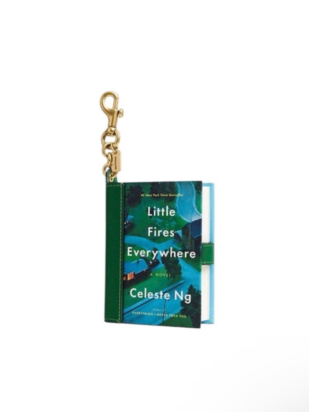 Coach Little Fires Everywhere By Celeste Ng Book Bag Charm-NWT